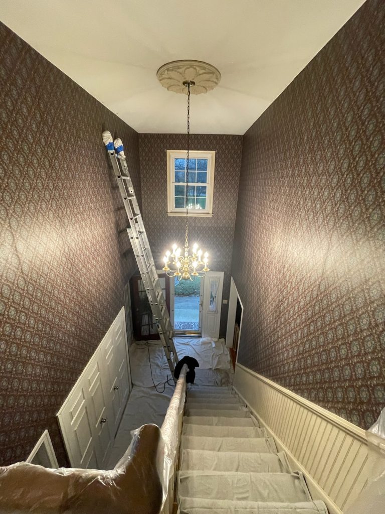 Stairway Walls and Ceilings