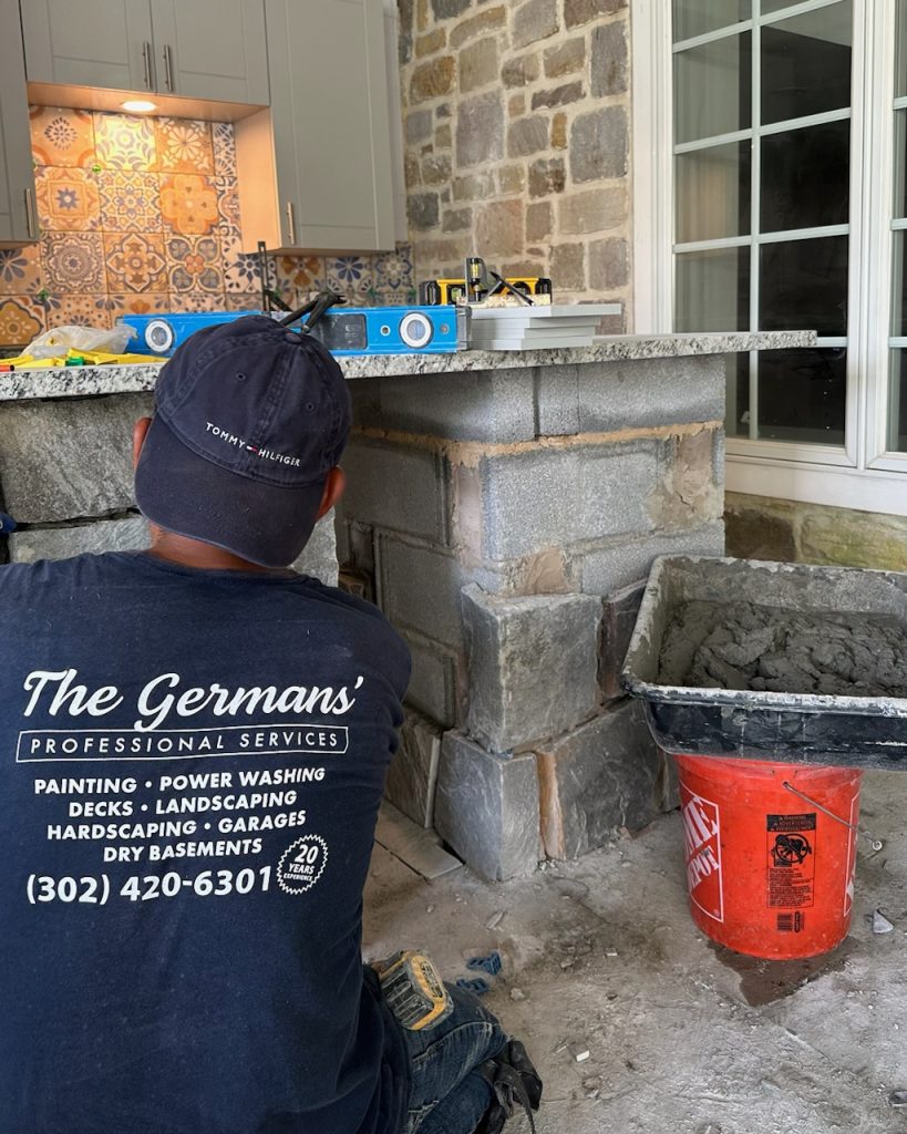 Initial Stonework support for countertops